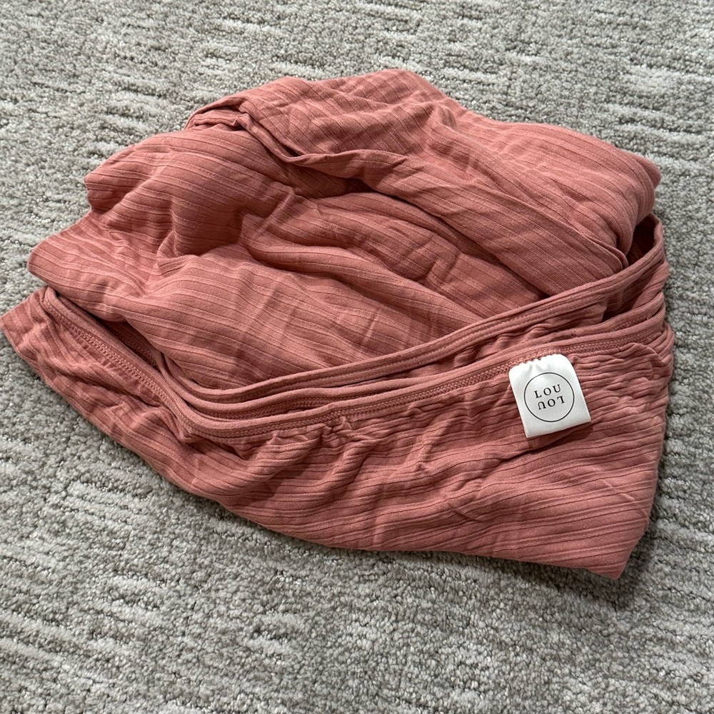 Lou Lou & Company Dusty Rose Swaddle Blanket